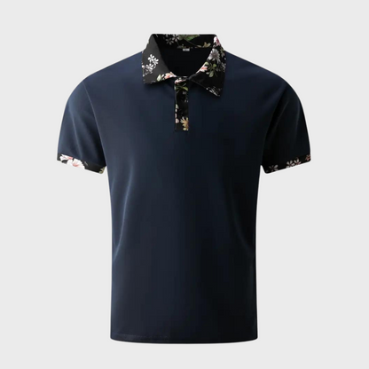Tristan | Men’s Printed Collar Polo Shirt