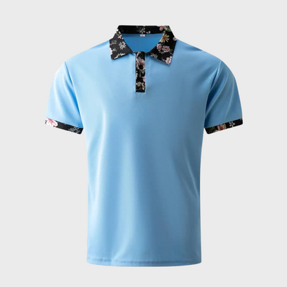 Tristan | Men’s Printed Collar Polo Shirt