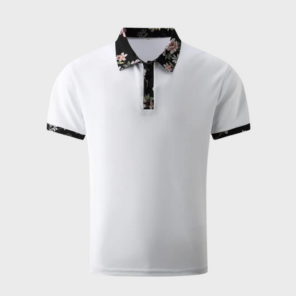 Tristan | Men’s Printed Collar Polo Shirt