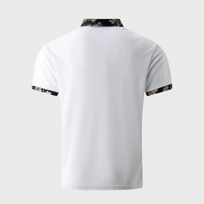 Tristan | Men’s Printed Collar Polo Shirt