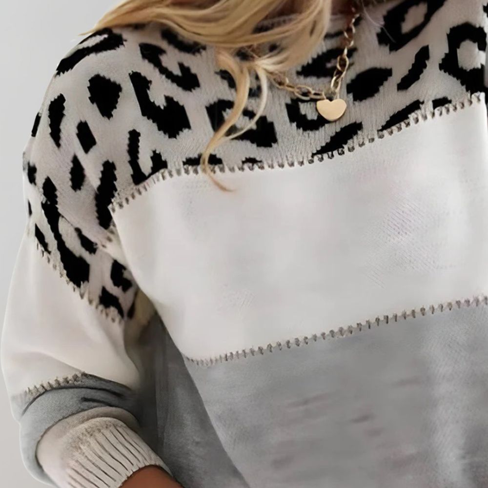 Avery | Women’s Leopard Print Casual Sweater