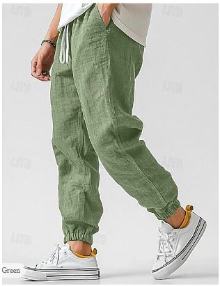 Steffen | Men’s Linen-Blend Cargo Trousers