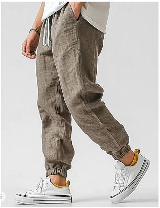 Steffen | Men’s Linen-Blend Cargo Trousers
