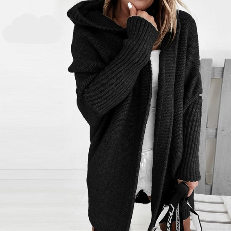 Serenna | Women’s Cozy Oversized Hooded Cardigan
