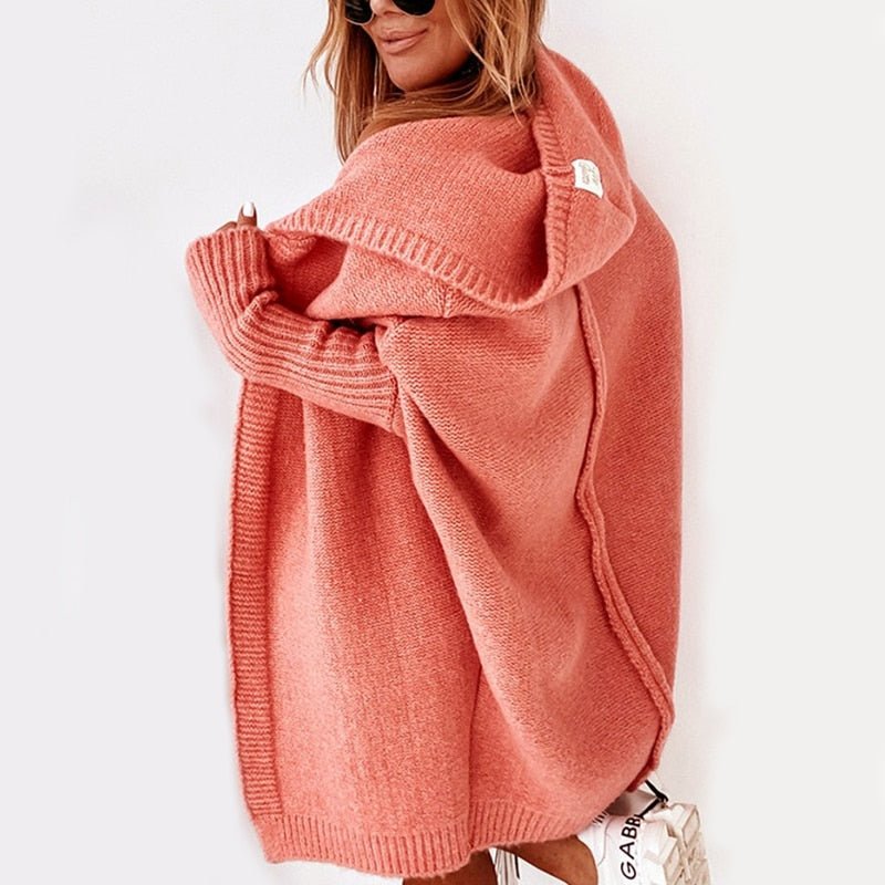 Serenna | Women’s Cozy Oversized Hooded Cardigan