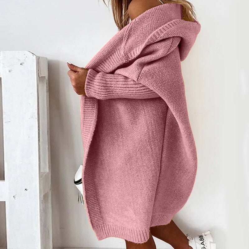 Serenna | Women’s Cozy Oversized Hooded Cardigan