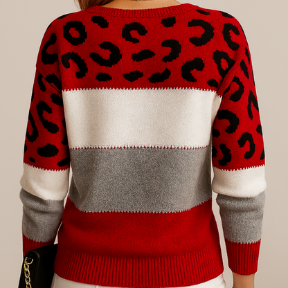 Avery | Women’s Leopard Print Casual Sweater
