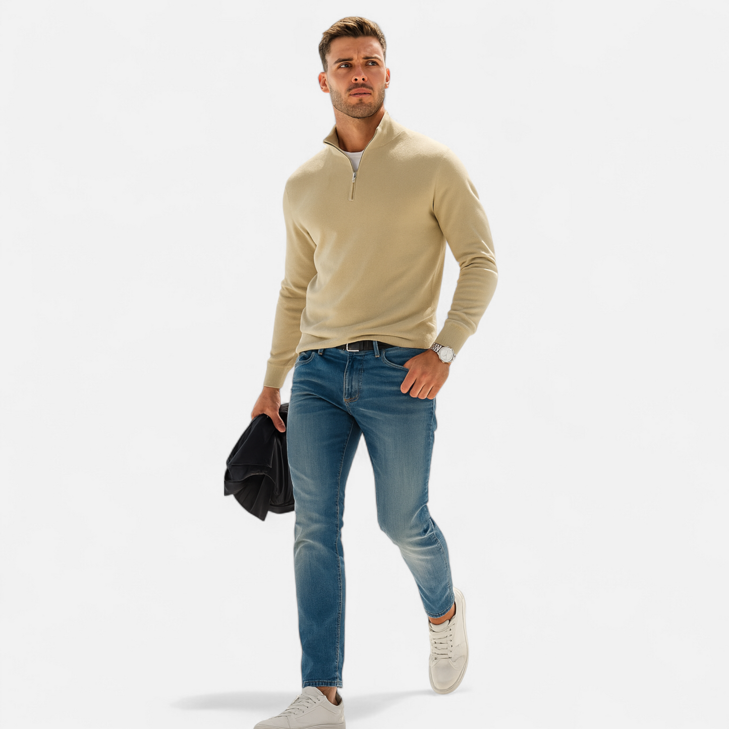 Caelus | Men’s Half-Zip Knitted Sweater