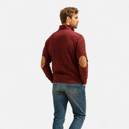 Corvane | Men’s Stand-Up Collar Knitted Sweater