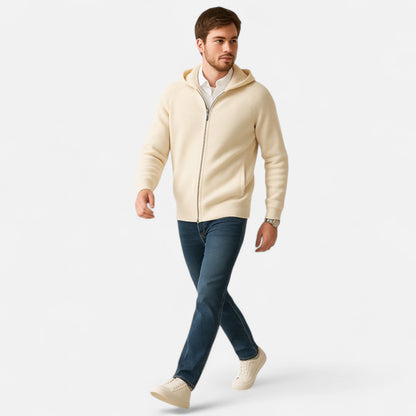 Alvion | Men’s Merino Wool Hooded Cardigan