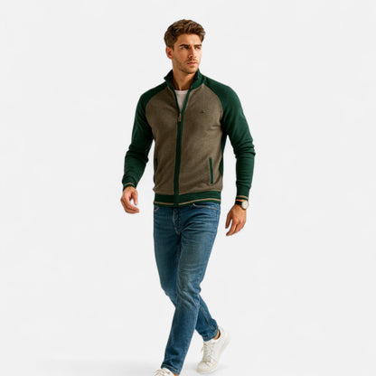 Corven | Men’s Cotton Zipped Sweater