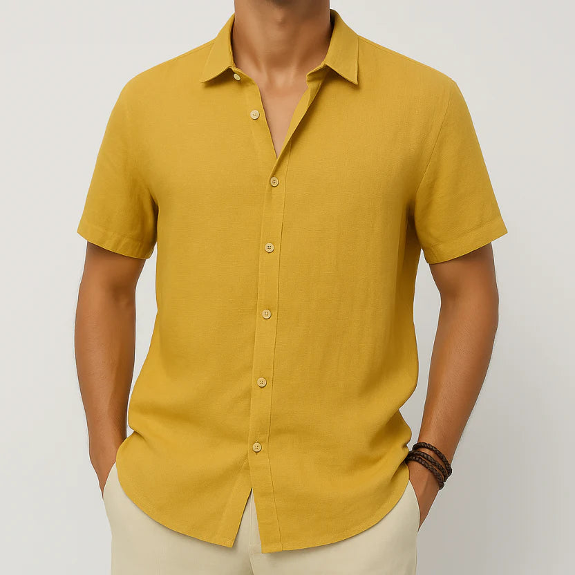 Zane | Men’s Short‑Sleeve Casual Button‑Down Shirt