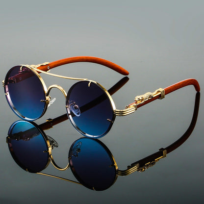 Aldo | Men’s Retro Oval Metal Sunglasses