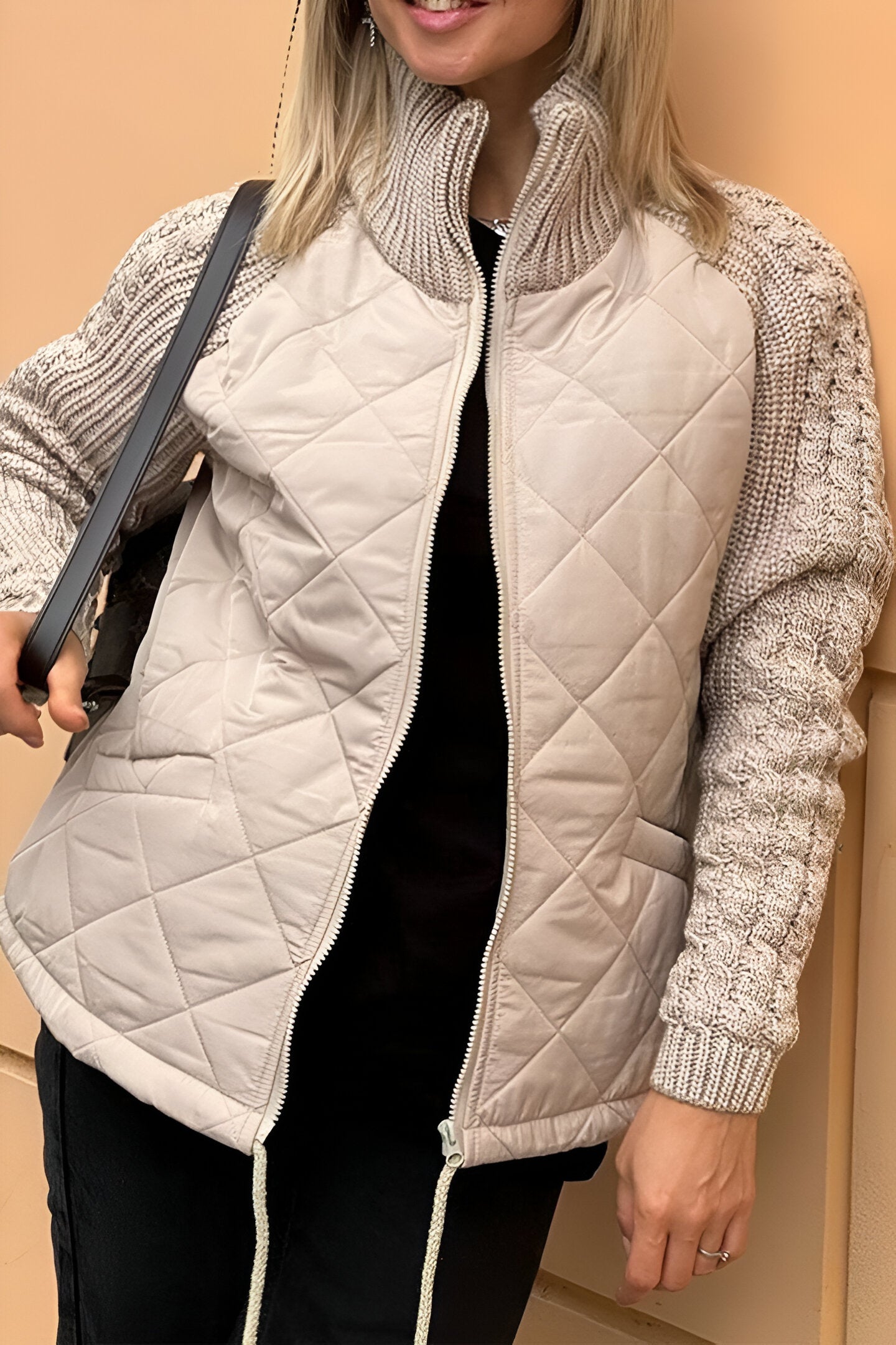 Sutton | Women’s Patchwork Knit Zip Jacket