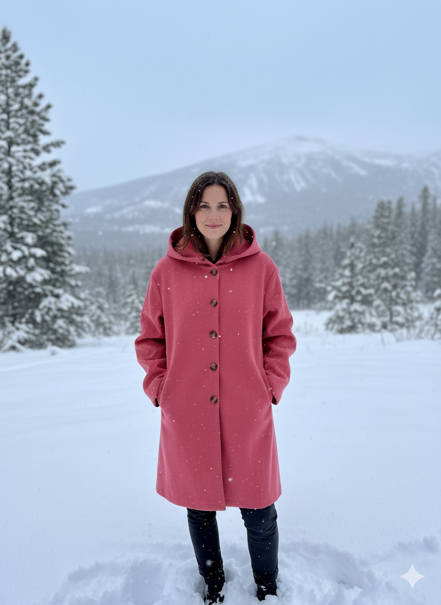 Aemie | Women’s Long Hooded Trench Coat