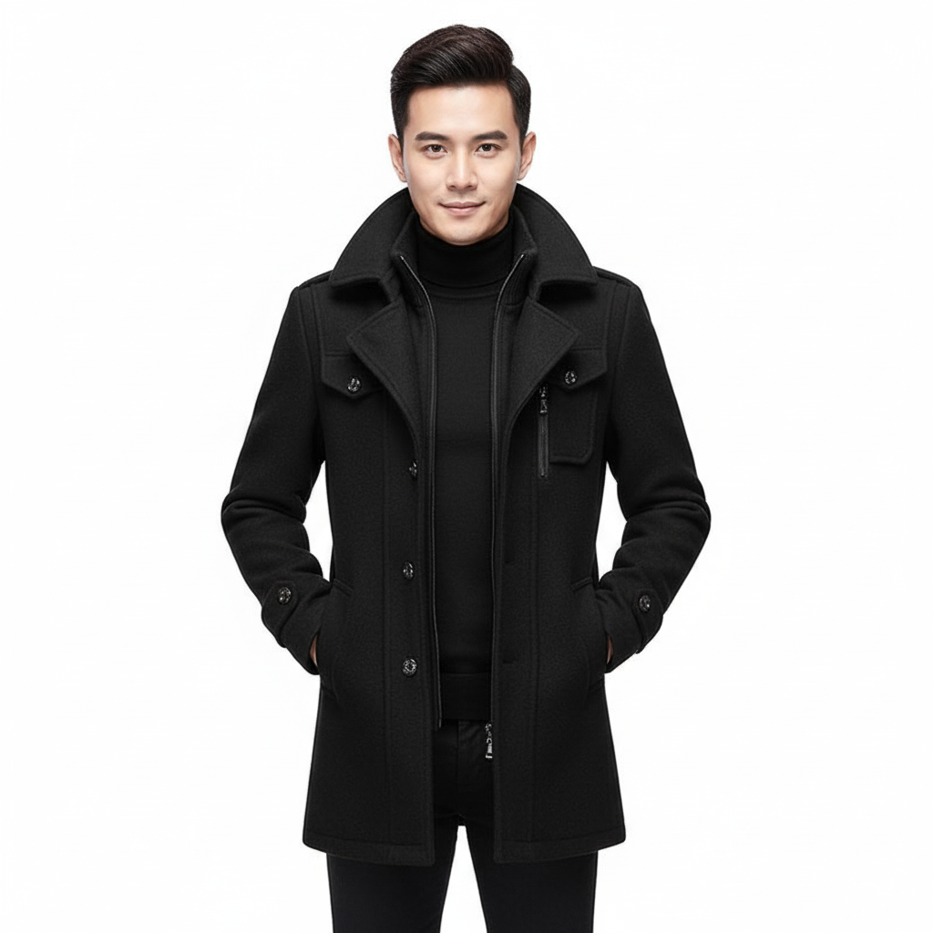 Claus | Men’s Double-Layer Premium Overcoat