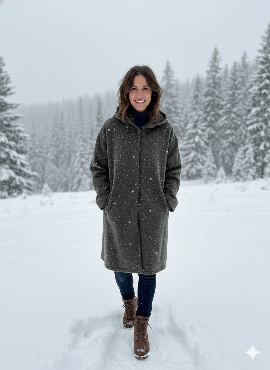 Aemie | Women’s Long Hooded Trench Coat