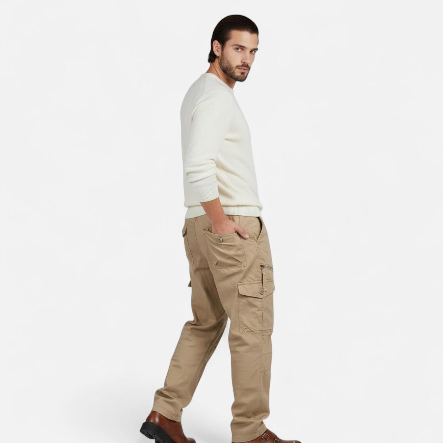 Brayden | Men’s Cotton Utility Cargo Trousers