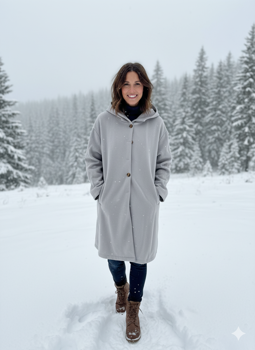 Aemie | Women’s Long Hooded Trench Coat