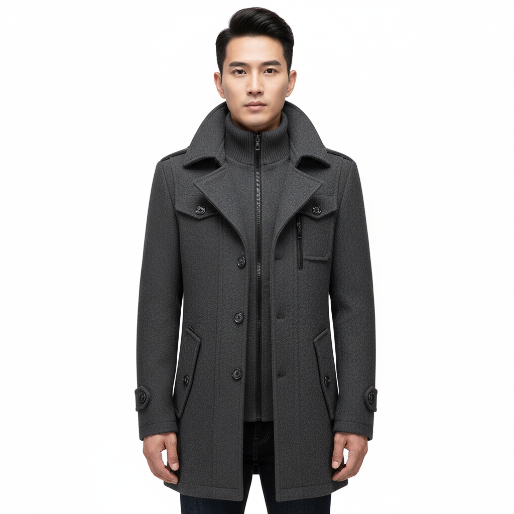Claus | Men’s Double-Layer Premium Overcoat