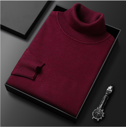 Simoune | Men’s Cashmere-Cotton Turtleneck Sweater