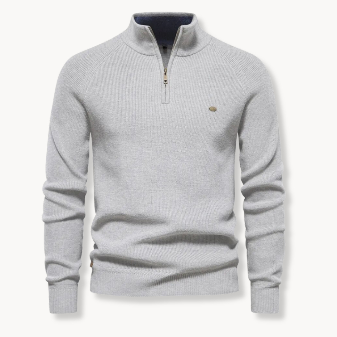 Steven | Men’s Half-Zip Knitted Jumper