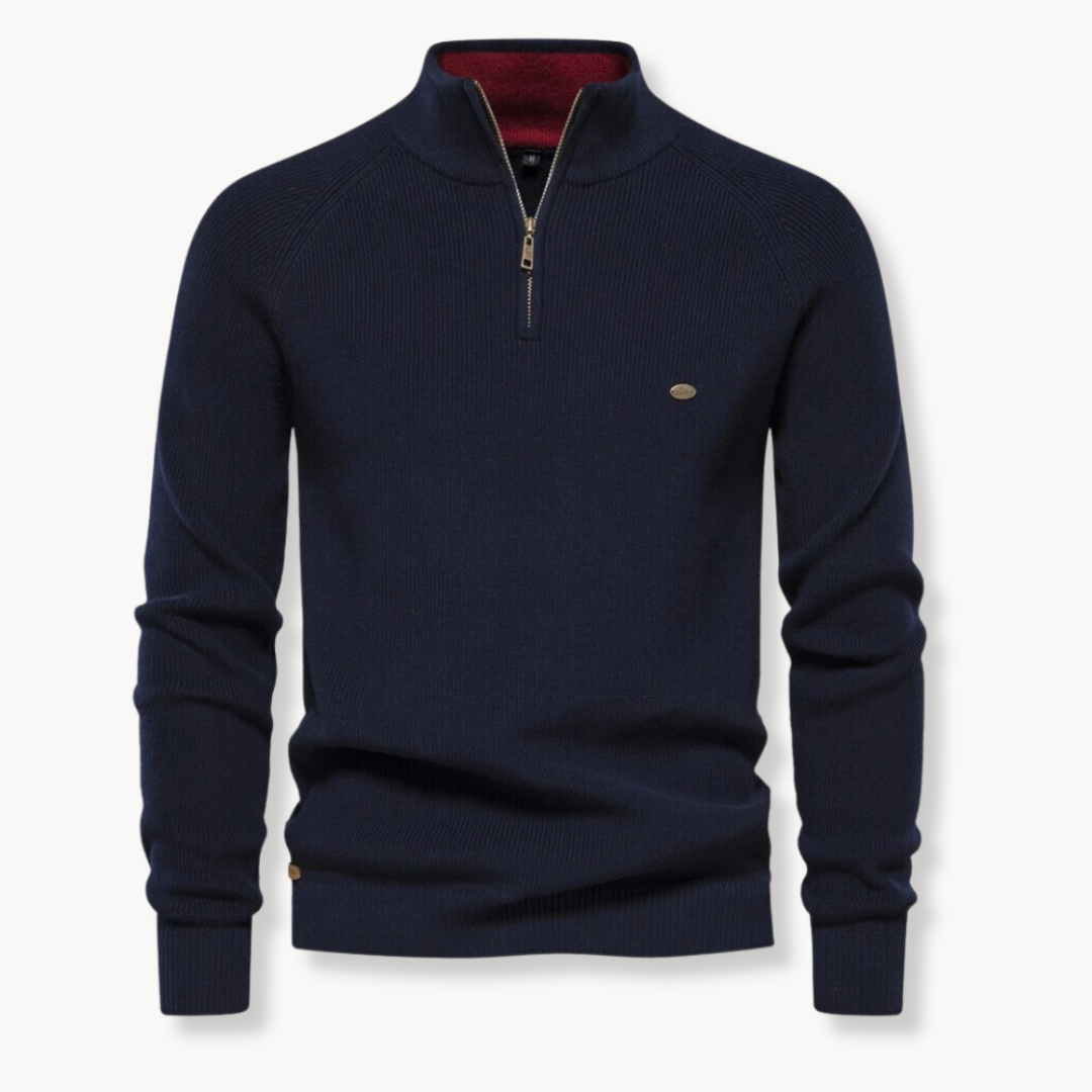 Steven | Men’s Half-Zip Knitted Jumper