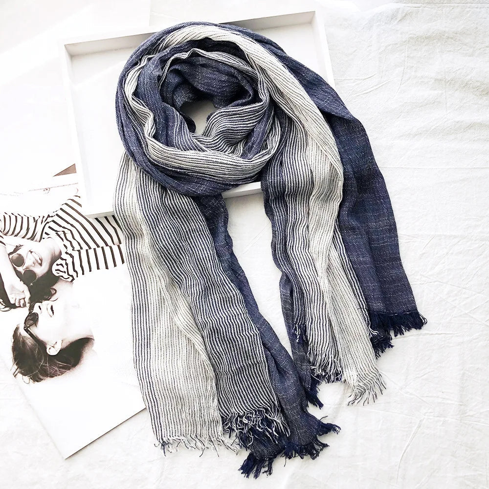 Savannah | Women’s Heritage Stripe Linen Scarf