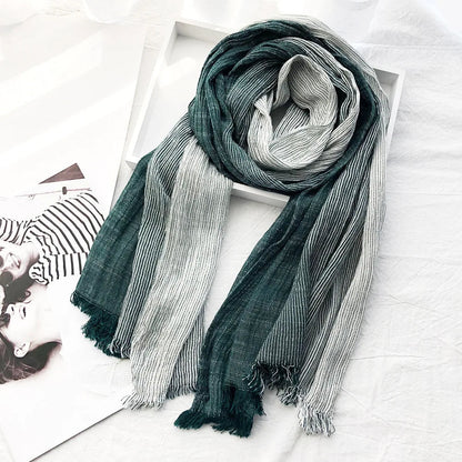 Savannah | Women’s Heritage Stripe Linen Scarf