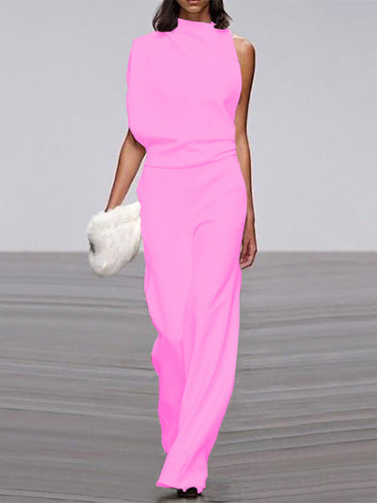 Therea | Women’s Sleeveless Round‑Neck Wide‑Leg Overall