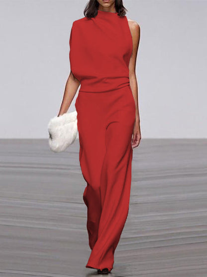 Therea | Women’s Sleeveless Round‑Neck Wide‑Leg Overall