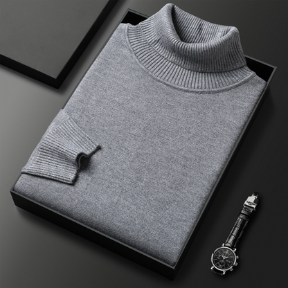 Simoune | Men’s Cashmere-Cotton Turtleneck Sweater