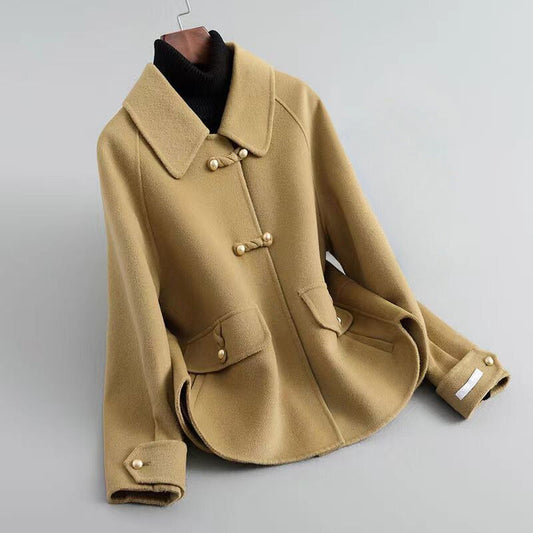 Riley | Women’s Elegant Pearl-Button Coat