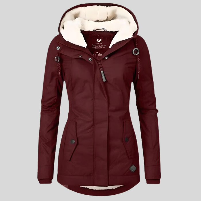 Brittany | Women’s Long Hooded Weather-Proof Jacket