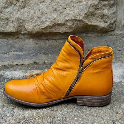 Aiks | Women’s Navajo Yellow Ankle Boots