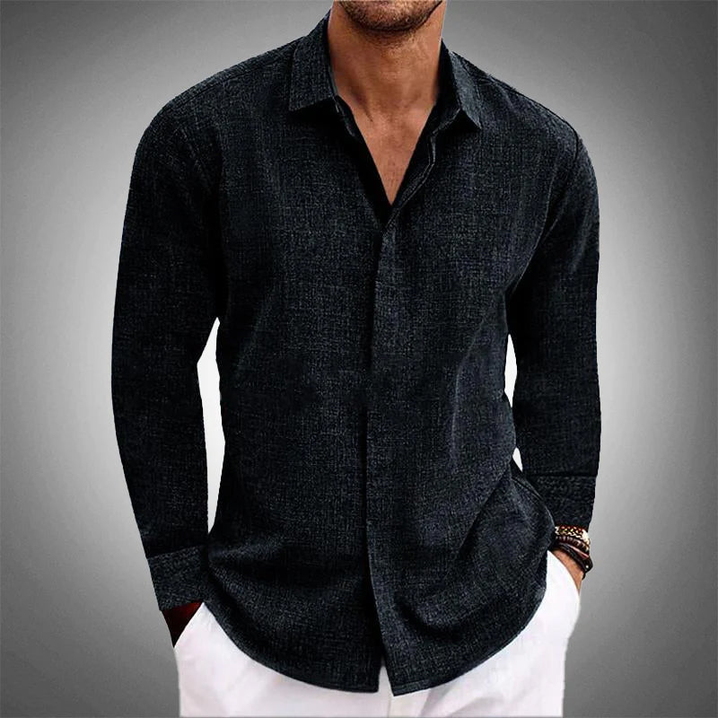 Sebastian | Men’s Premium Linen Blend Shirt
