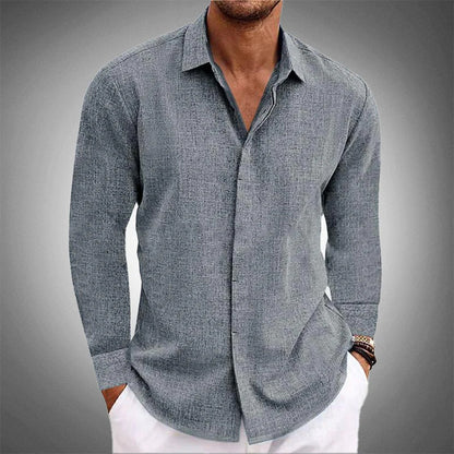 Sebastian | Men’s Premium Linen Blend Shirt
