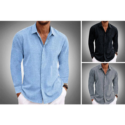 Sebastian | Men’s Premium Linen Blend Shirt