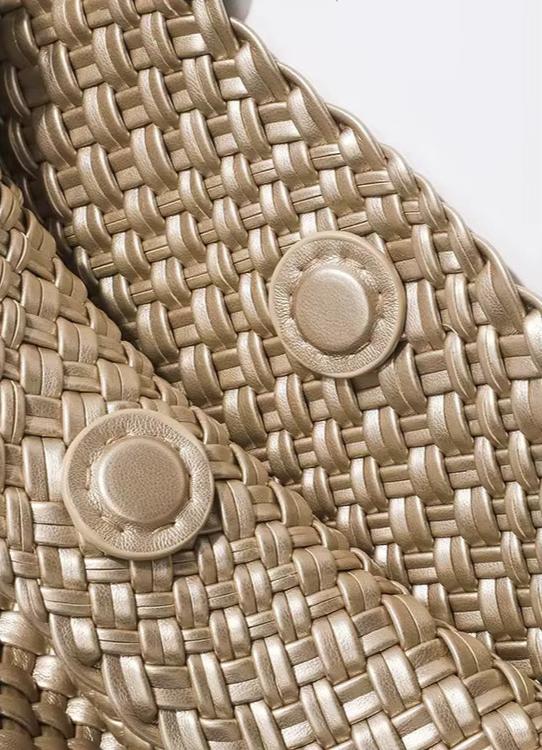 Valerie Woven Luxe Tote | Vegan Leather Statement Handbag