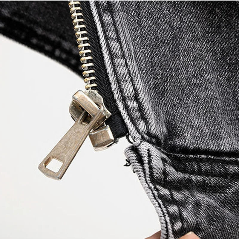 Sorell | Women’s Distressed Denim Moto Jacket