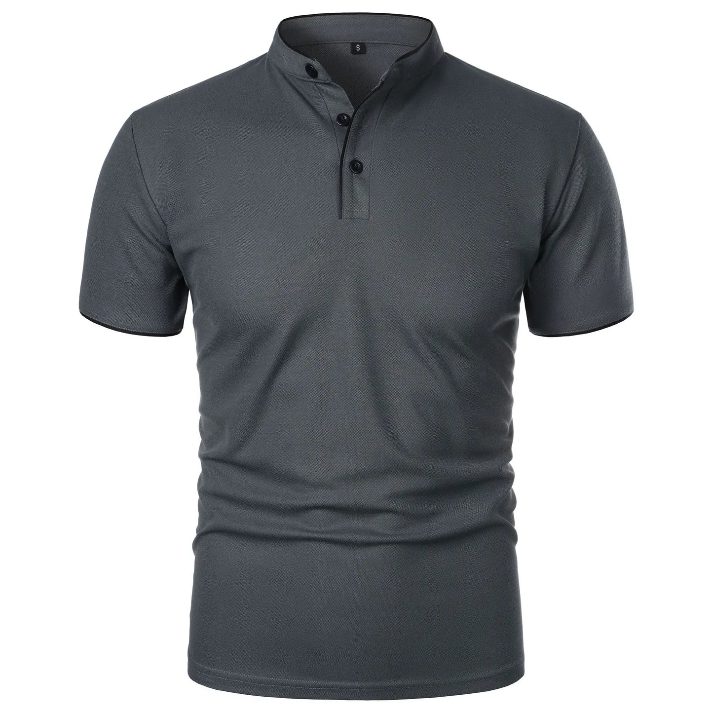 Atticus | Men’s Casual Mandarin Collar Polo Shirt