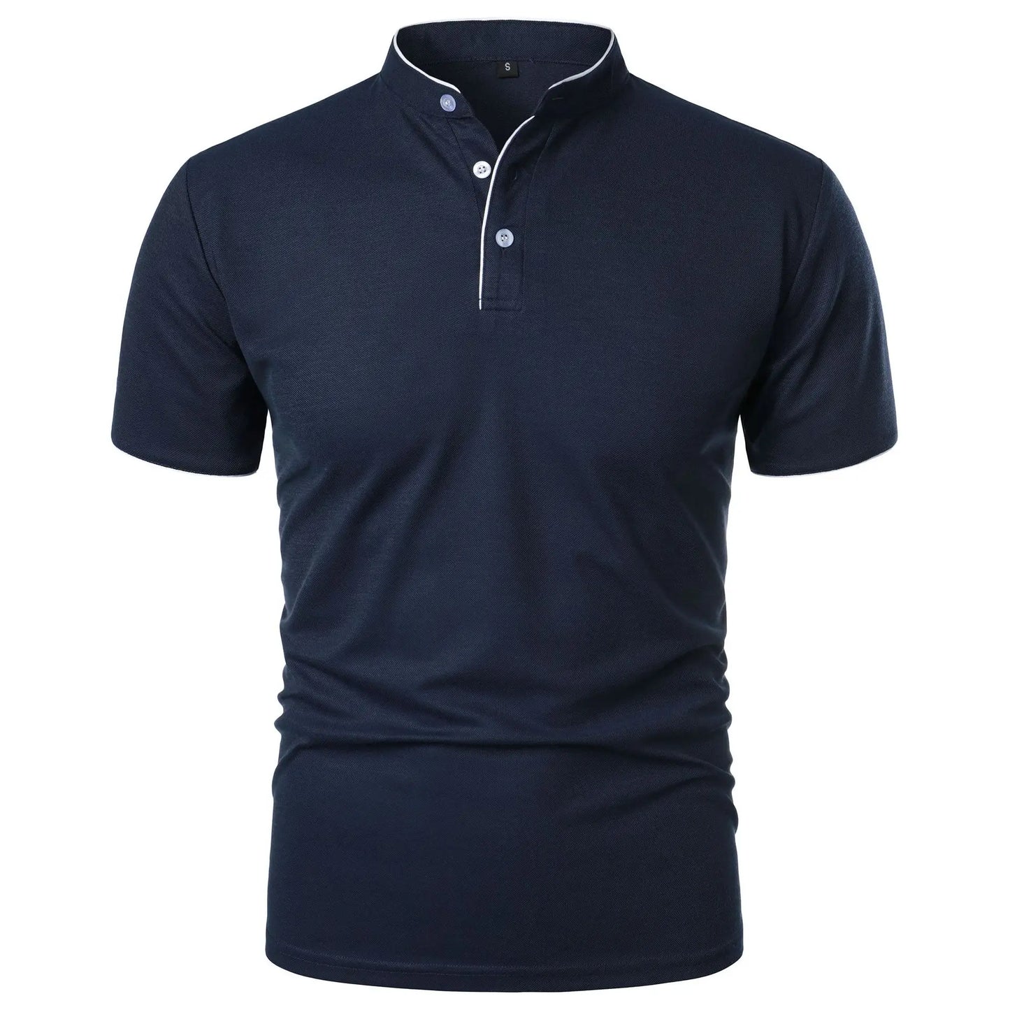 Atticus | Men’s Casual Mandarin Collar Polo Shirt