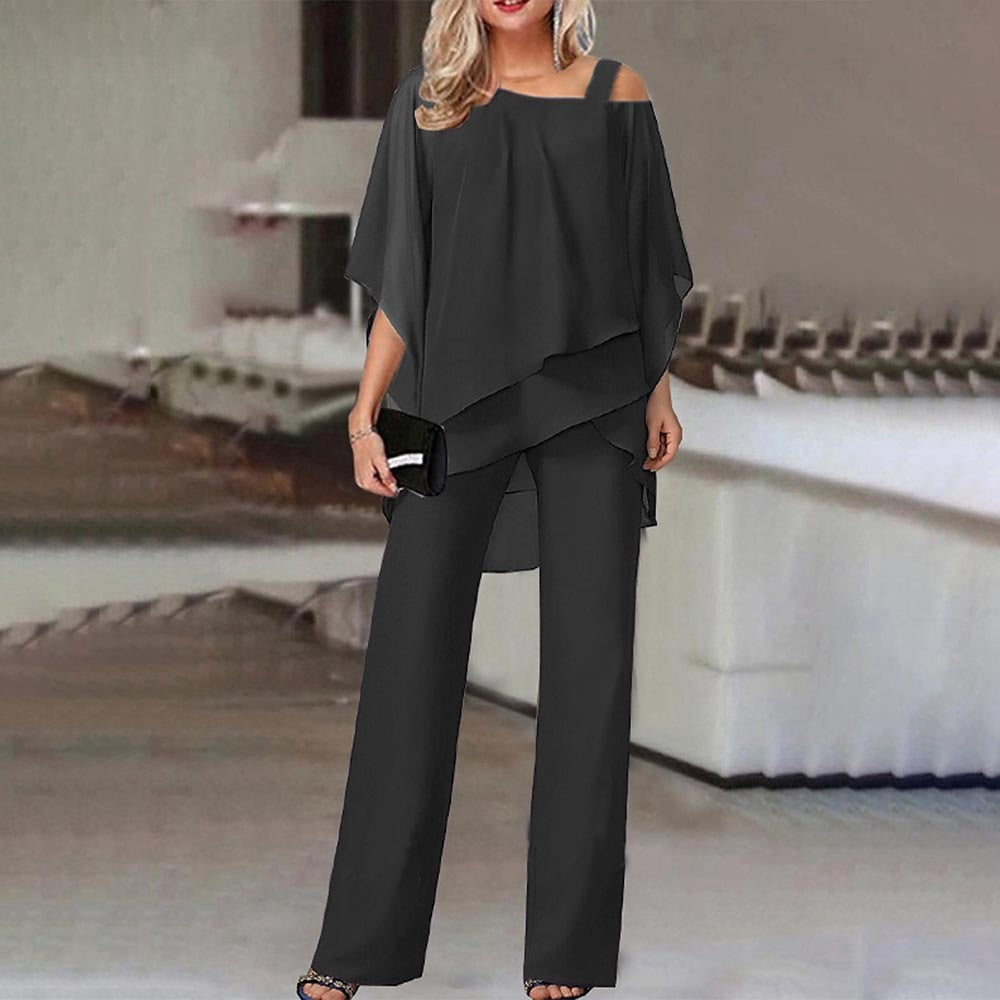 Sylvia | Women’s Elegant Cold-Shoulder Jumpsuit