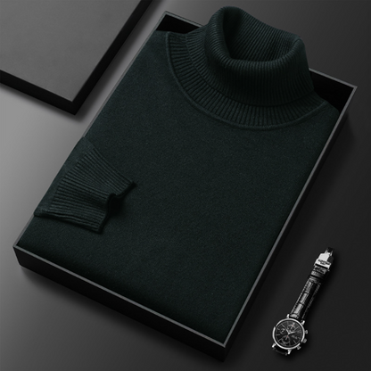 Simoune | Men’s Cashmere-Cotton Turtleneck Sweater
