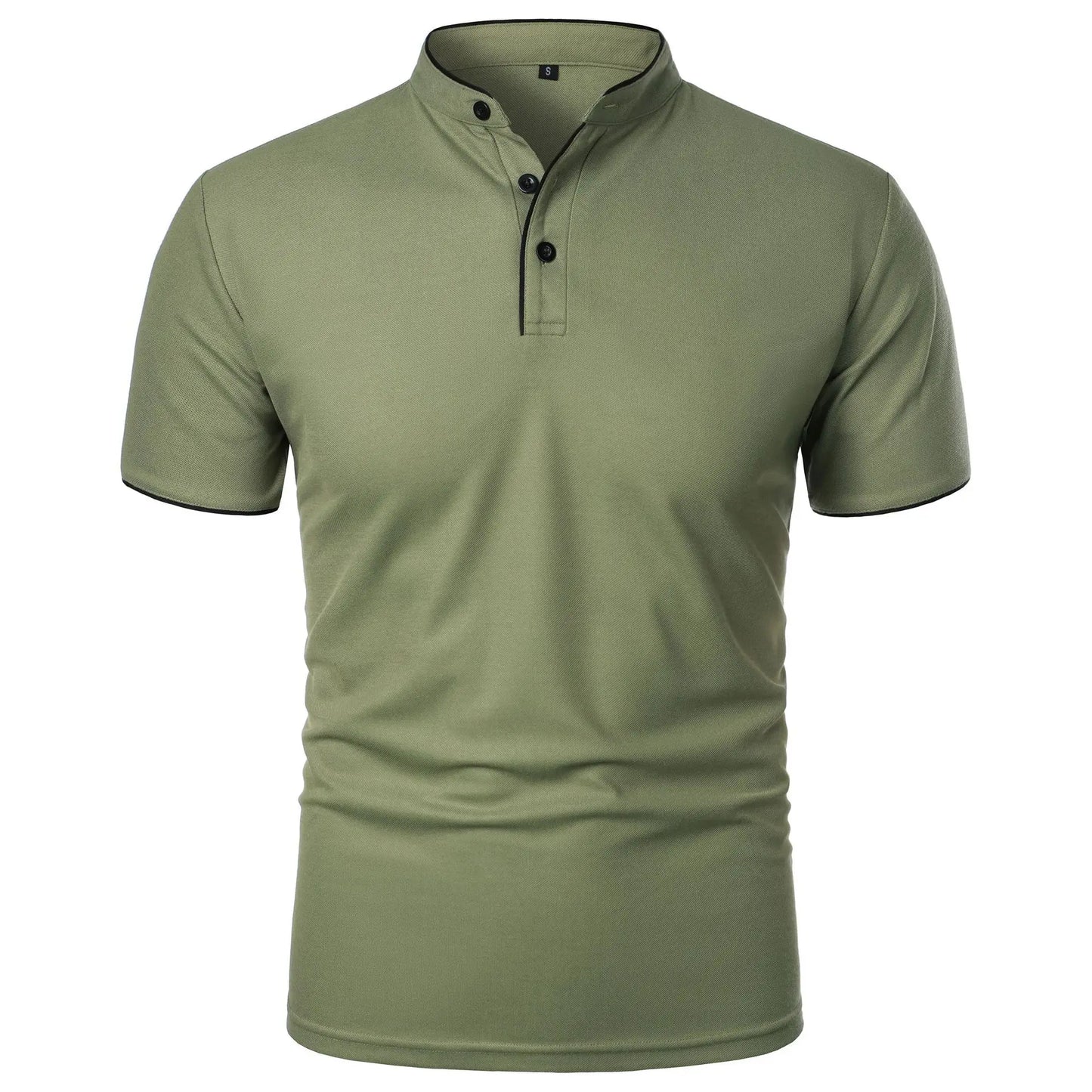 Atticus | Men’s Casual Mandarin Collar Polo Shirt