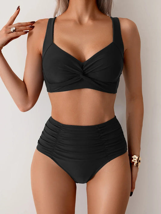 Trinity | Women’s High-Waist Bikini Set with Structured Top
