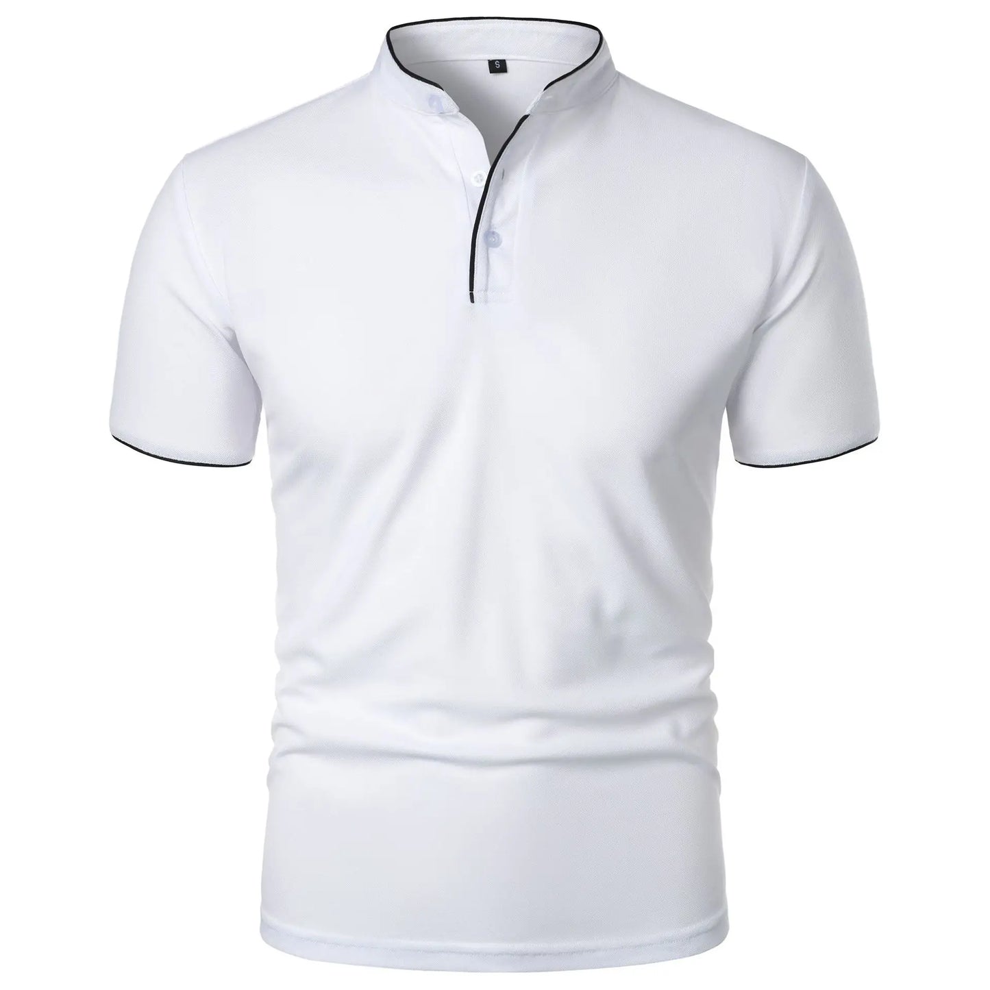 Atticus | Men’s Casual Mandarin Collar Polo Shirt