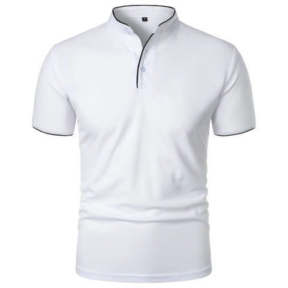 Atticus | Men’s Casual Mandarin Collar Polo Shirt