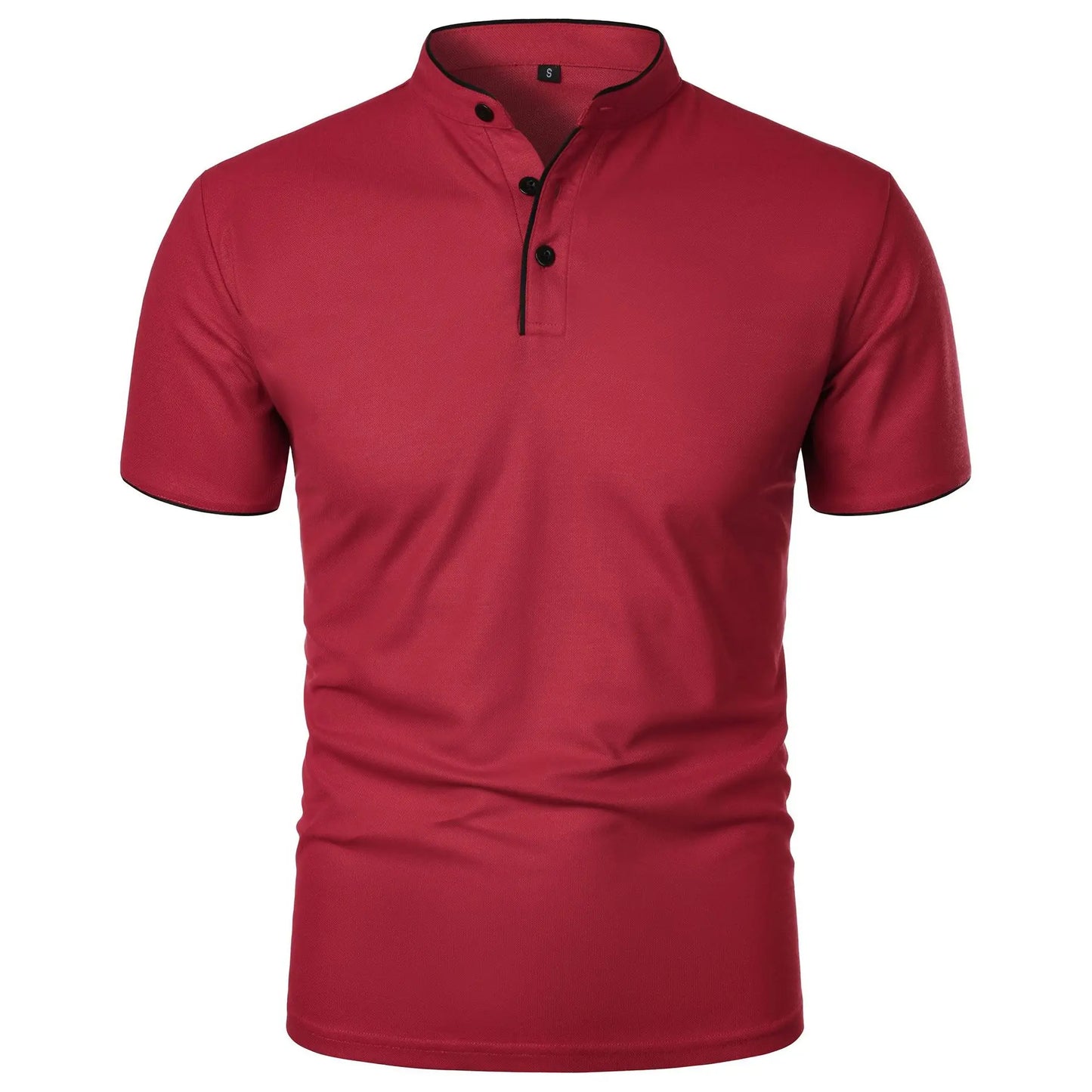 Atticus | Men’s Casual Mandarin Collar Polo Shirt
