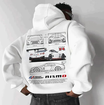 Unisex Racing Hoodie - Graphic Print Design
